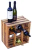 3er set Weinregal 9er geflammt Flaschenregal Weinschrank Produktbild-Vorschau 9