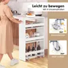 Carrello da nicchia COSTWAY, carrello da cucina a 4 ripiani Anteprima dell’immagine prodotto 6