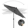SONGMICS Sonnenschirm Ø 300 cm mit 32 LED-Lämpchen Produktbild-Vorschau 7