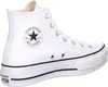 A white high-top Converse sneaker is shown from the side. Produktbild-Vorschau