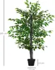 Outsunny Kunstpflanze Kunstbaum Banyan Baum Innendekoration Produktbild-Vorschau 3
