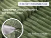 Kopfkissenbezug 2-teilig, 100% Polyester, 40x40 cm, oliv Produktbild-Vorschau 4
