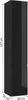 Domodomo Hängender Badhochschrank schwarz glänzend 157 x 30 Produktbild-Vorschau 3