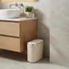 WELLHAUS Mülleimer oval 15L creme Click Deckel schmal Bad Produktbild-Vorschau 10