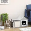 PawHut Katzenhöhle, Katzenhaus mit Kratzfläche, Produktbild-Vorschau 2