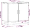 Hochwertig Waschbeckenunterschrank Braun Eichen-Optik Produktbild-Vorschau 12