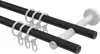 Interdeco Gardinenstange / Vorhangstange Schwarz / Produktbild-Vorschau 3