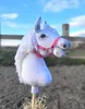 Super Hobby Horse Pferd auf Stab A3 weiß handgenäht und Produktbild-Vorschau 11