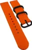 Minott Uhrenarmband orange Textil Metallschlaufen Produktbild-Vorschau 1