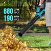 Akku Laubbläser-Bürstenloser Motor 306 km/h,2x 4000mAh Produktbild-Vorschau 2
