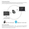Diagram showing how to switch between devices using Bluetooth and 2.4GHz receiver, with indicator light explanations. Produktbild-Vorschau