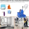 HOMCOM Putzwagen Reinigungswagen Fahreimer Putzeimer 25 Produktbild-Vorschau 5