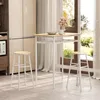 HOMCOM Bartisch Set 3-teilig Esstisch mit 2 Barhocker Produktbild-Vorschau 9