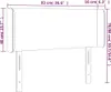 LED Kopfteil Dunkelbraun 93x16x78/88 cm Stoff Produktbild-Vorschau 6