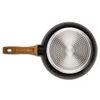 The underside of a frying pan with a wooden handle is shown against a white background. Náhled obrázku produktu