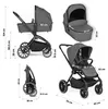 BabyGo 2in1 Kombikinderwagen Harmony, grau Produktbild-Vorschau 7