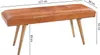 Banc SALIM cuir de chèvre / bois massif Banc 117x51x38 cm Voir les images du produit 3