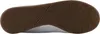 The image shows the bottom view of a white sneaker with a brown rubber sole. Produktbild-Vorschau