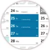 3 Stück XL Wandkalender Wandplaner 2026 blau (gerollt) DIN Produktbild-Vorschau 3