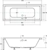 Aqua For You | Besco Badewanne Quadro - 155 x 70cm - Mit Produktbild-Vorschau 8