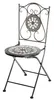 A single folding garden chair with a mosaic seat and backrest, shown against a white background. Produktbild-Vorschau