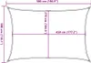 vidaXL Voile d'ombrage 160 g/m² blanc 3x5 m HDPE Voir les images du produit 7