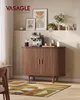 VASAGLE Sideboard mit Schiebetüren und Abgerundeten Ecken, Produktbild-Vorschau 1