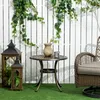 Gartentisch Beistelltisch rund wetterfest, Gussaluminium Produktbild-Vorschau 4