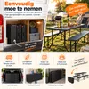 Set di mobili da giardino pieghevoli Rijoka - look legno - Anteprima dell’immagine prodotto 11