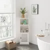Dripex, Badezimmerschrank, weiß, 80x25x22cm, schmal, Produktbild-Vorschau 1