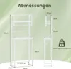 COSTWAY 3-stöckiges Toilettenregal, Waschmaschinenregal mit Produktbild-Vorschau 2