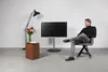 Wissmann Designer TV-Ständer aro art 139-R-1 - Sockel rund Produktbild-Vorschau 3