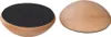 Two wooden balance trainers are shown against a white background. One is shown from the side with a black base, and the other is shown from the top. Produktbild-Vorschau