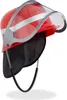 Relaxdays Feuerwehrhelm Kinder, mit Visier, Nackentuch & Produktbild-Vorschau 6