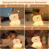 Einhorn Nachtlicht für Kinder - Dimmbares Silikon Produktbild-Vorschau 3