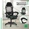 di volio Gaming Stuhl Sporte Schwarz, ergonomischer Produktbild-Vorschau 7