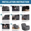4 kusy sametového strečového lehátka Pohovka Slipcovers Náhled obrázku produktu 5