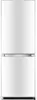 A white refrigerator with a silver handle, shown from the front. Produktbild-Vorschau