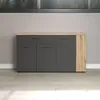 trendteam Wohnen Esteban Sideboard, Anthrazit Melamin  Produktbild-Vorschau 6