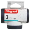 adattatore a 3 vie a T bianco grigio Anteprima dell’immagine prodotto 3