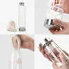 Navaris Wasserflasche mit Mineralstein und Neoprenhülle Produktbild-Vorschau 4