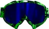 Motocross bril, heldergroen met blauw glas: Kleur: blauw Productafbeelding-voorbeeld 1