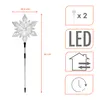LED Gartenstecker Stern 2er Set mit Timer - 66 x 23 cm - Produktbild-Vorschau 2