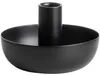 Kerzenhalter Metall Ø12x8cm sw Produktbild-Vorschau 1