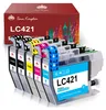 A set of printer ink cartridges and their packaging. Produktbild-Vorschau