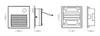 Ecolite LED luminaire encastré 3W IP54 gris avec capteur Voir les images du produit 3