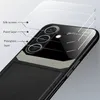 Galaxy S25 Hülle, TPU Anti-rutsch Leder Glas Len Hybrid Produktbild-Vorschau 3