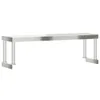 A product shot of a stainless steel shelf on a white background. Anteprima dell’immagine prodotto