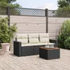 The Living Store 4-tlg. Garten-Sofagarnitur mit Kissen Produktbild-Vorschau 2