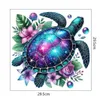 GKA WC Deckel Aufkleber Schildkröte mit Blumen Produktbild-Vorschau 4